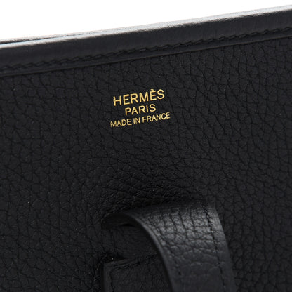 Hermes Taurillon Clemence Evelyne III PM Black 6 of 9