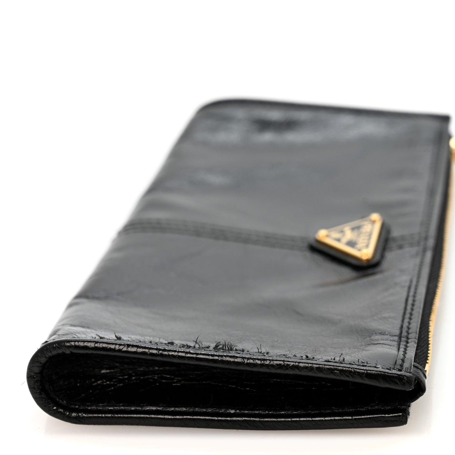 Prada Shiny Calf Pouch Black 7 of 7