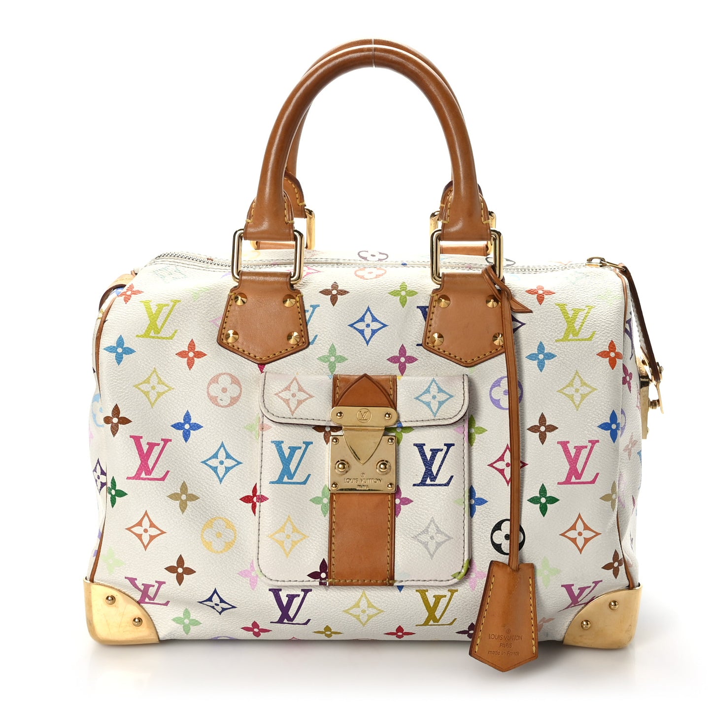 Monogram Multicolor Speedy 30 White
