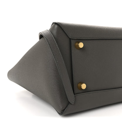 Celine Grained Calfskin Mini Belt Bag Grey 9 of 10