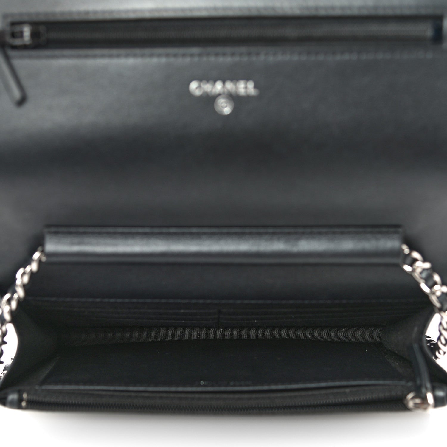 Chanel Caviar Quilted Vintage Mademoiselle Wallet On Chain WOC Black 5 of 20