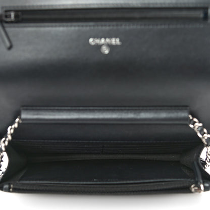 Chanel Caviar Quilted Vintage Mademoiselle Wallet On Chain WOC Black 5 of 20