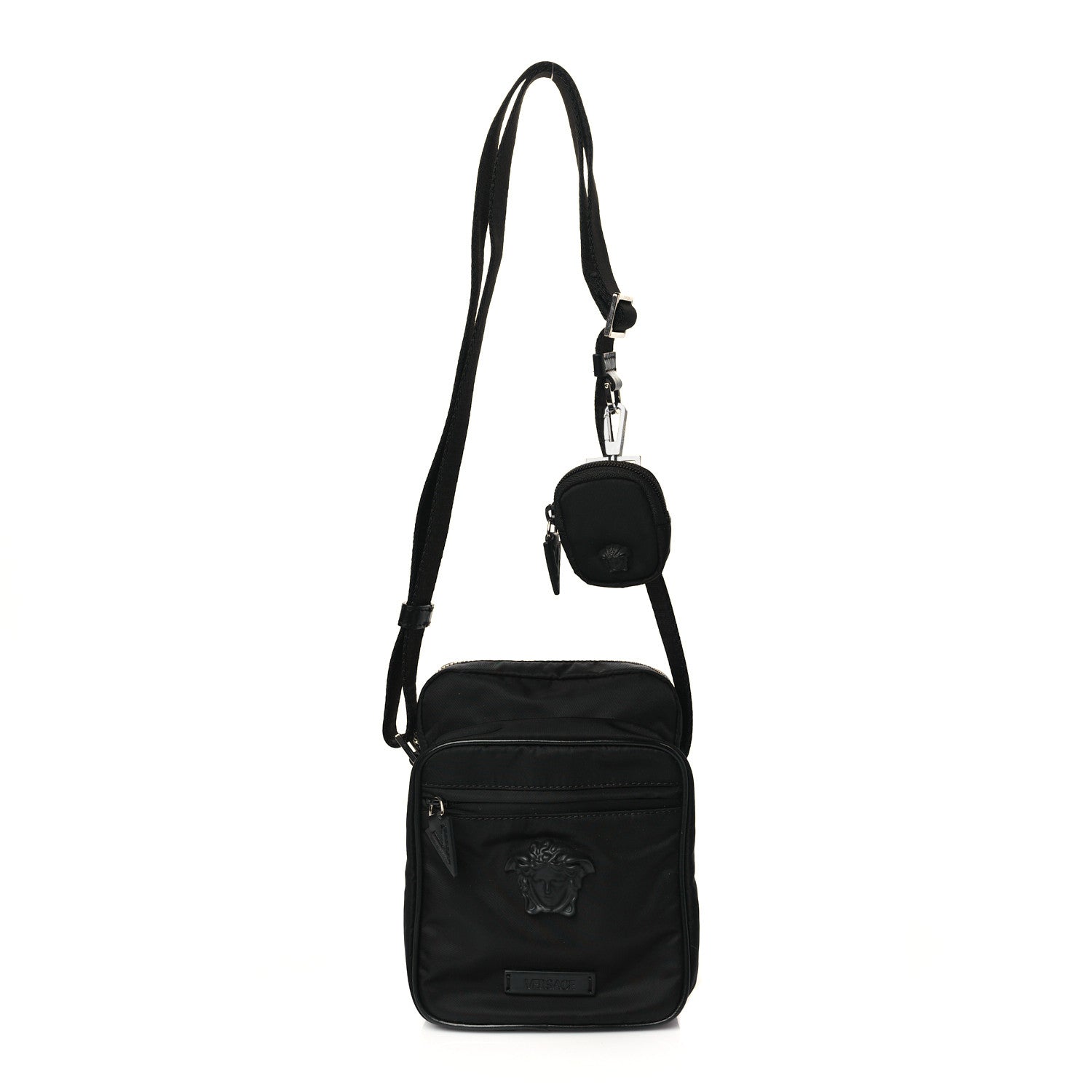 Versace Nylon Palazzo Medusa Crossbody Bag Black 1 of 8