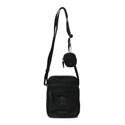 Versace Nylon Palazzo Medusa Crossbody Bag Black 1 of 8