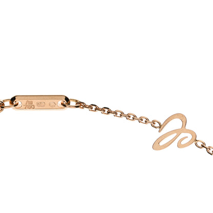 Chopard 18K Rose Gold Happy Diamonds Icons Round Pendant Necklace 5 of 8