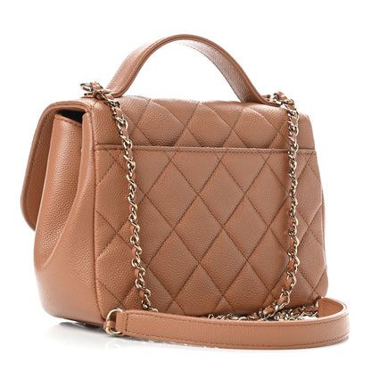 Chanel Caviar Quilted Small Business Affinity Flap Camel 3 of 9