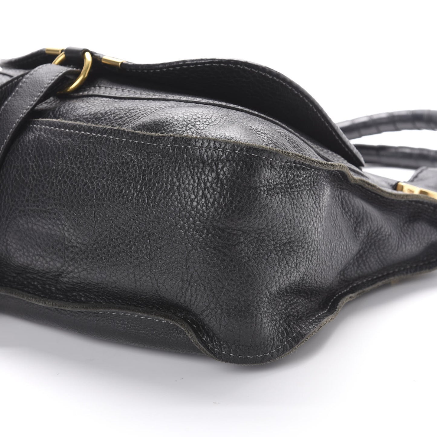 Calfskin Medium Marcie Satchel Black
