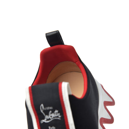 Christian Louboutin Neoprene Tiketa Flat Sneakers 37.5 Black 18 of 22