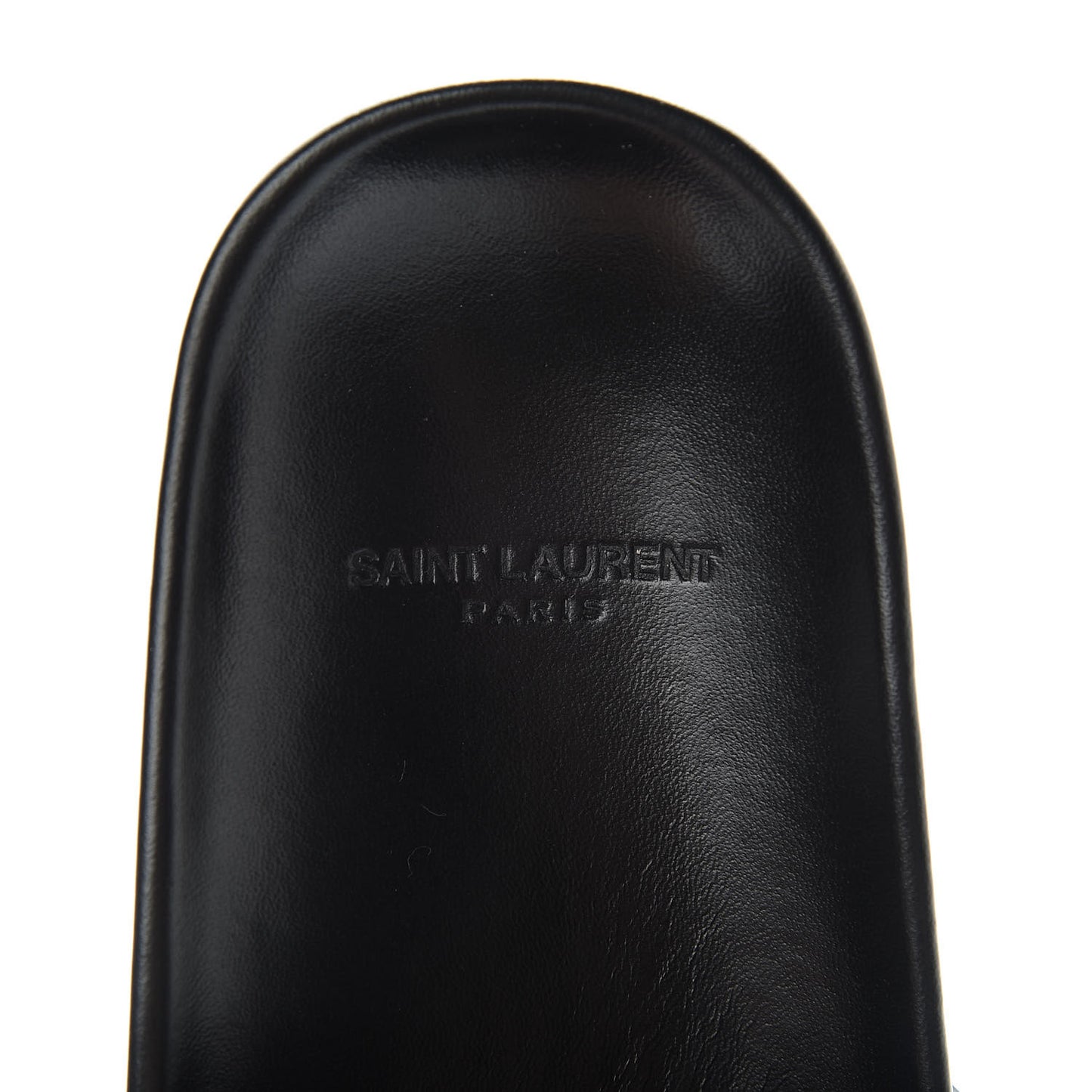 Lambskin Joan Slide Sandals 37.5 Black