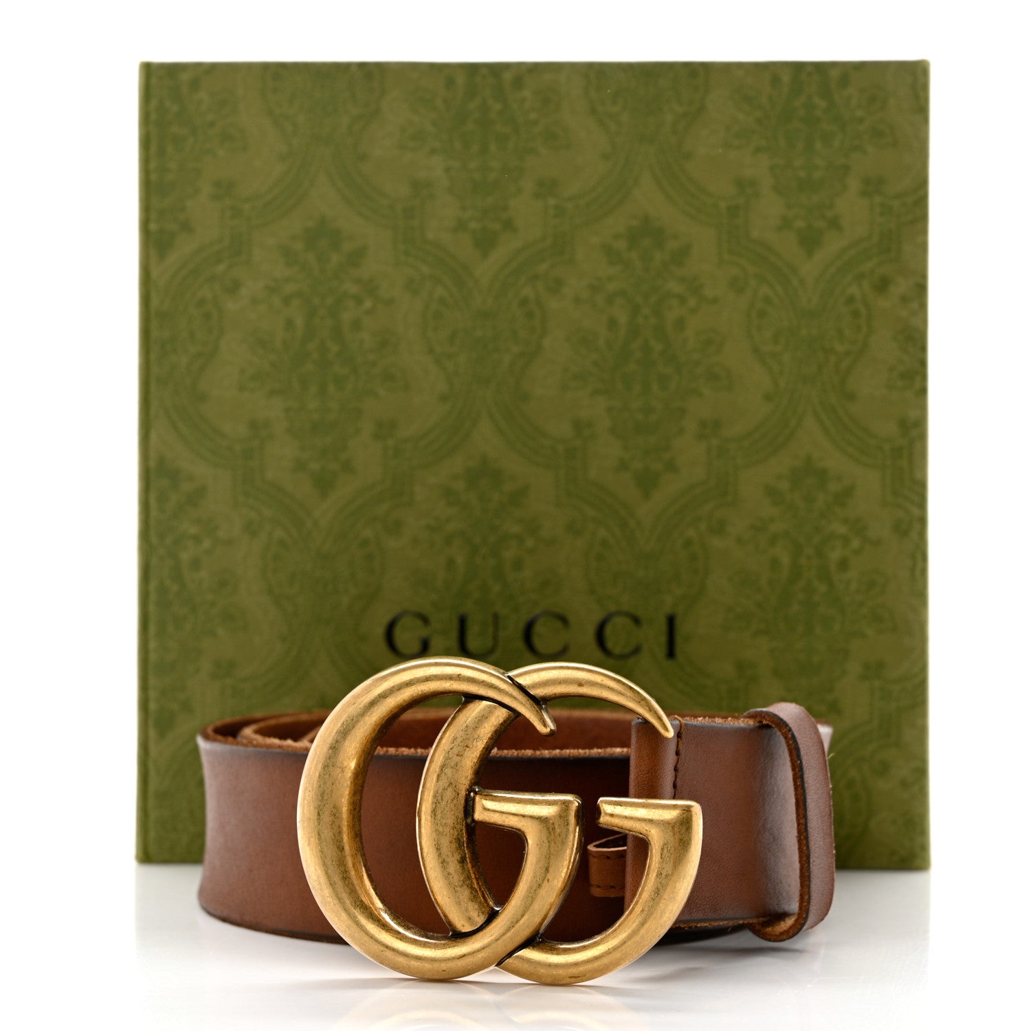 Gucci Faded Calfskin Double G 40mm Belt 80 32 Cuir 6 of 6