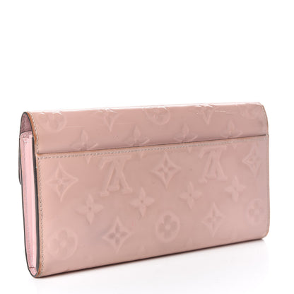 Louis Vuitton Vernis Sarah Wallet NM Rose Ballerine 3 of 16