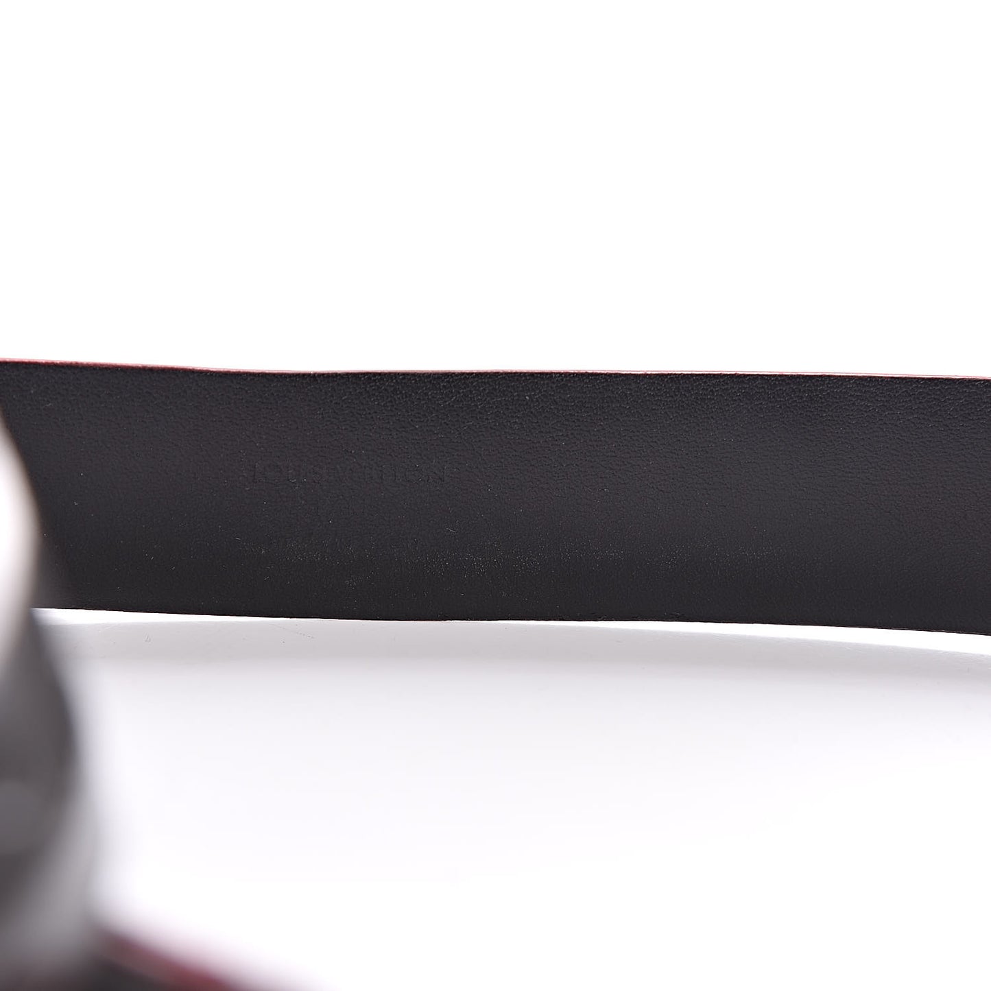Glazed Calfskin LV Anagramme 30mm Belt 100 40