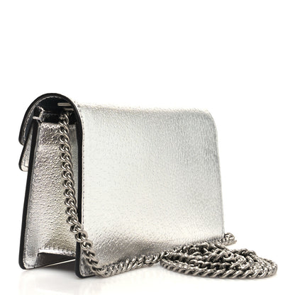 Gucci Metallic Calfskin Super Mini Dionysus Shoulder Bag Silver 3 of 11