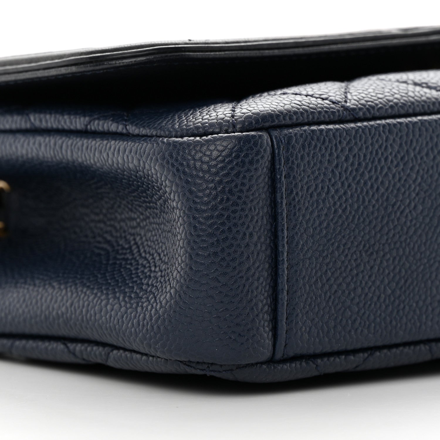 Chanel Caviar Quilted Small CC Filigree Flap Navy Black 9 of 12