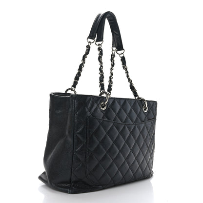 Chanel Caviar Quilted Grand Shopping Tote GST Black 3 of 11
