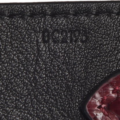 Louis Vuitton Python Calf Bandouliere Shoulder Strap Burgundy Black 3 of 5