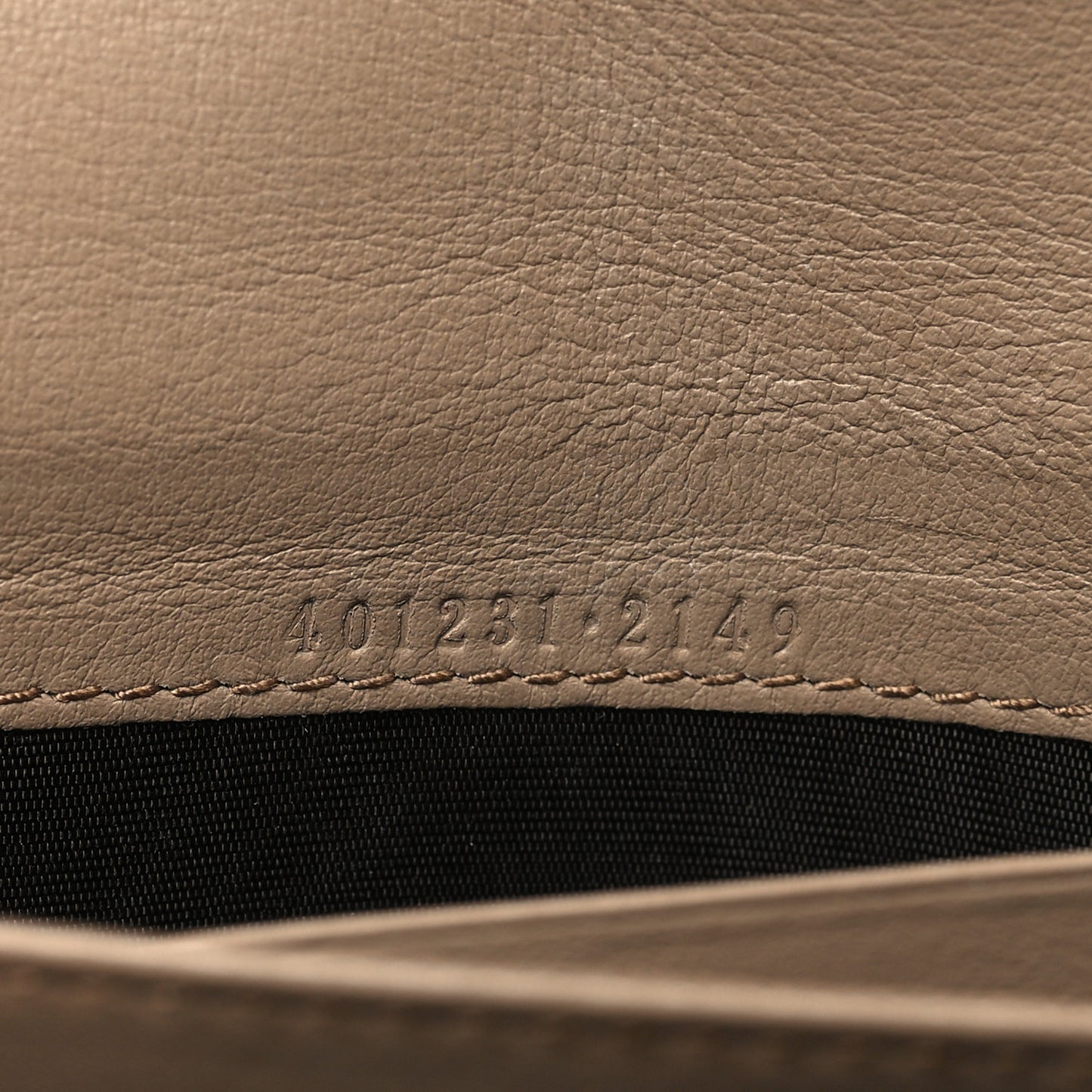 GG Supreme Monogram Mini Dionysus Chain Wallet Beige Taupe