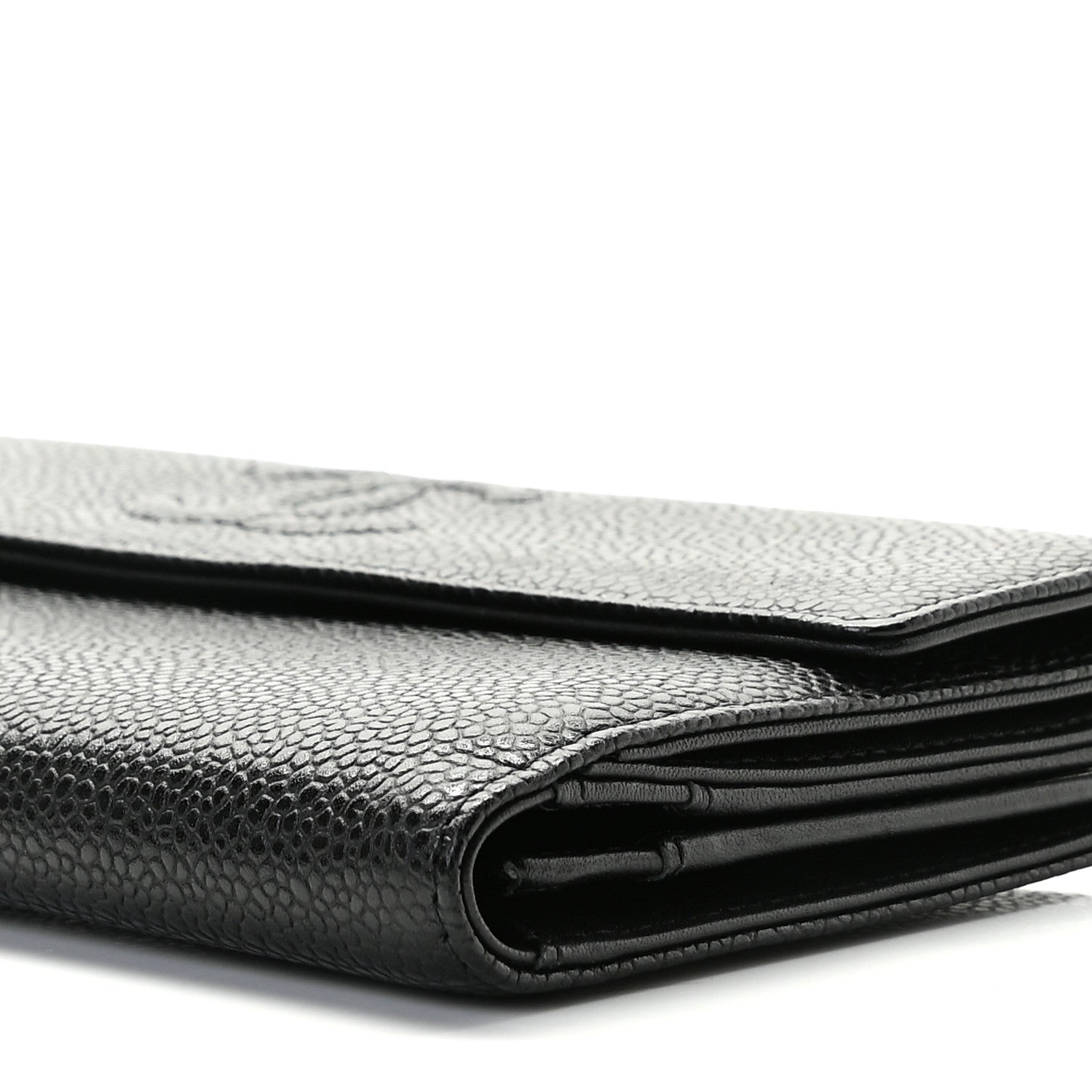 Chanel Caviar Timeless CC French Long Wallet Black 4 of 8