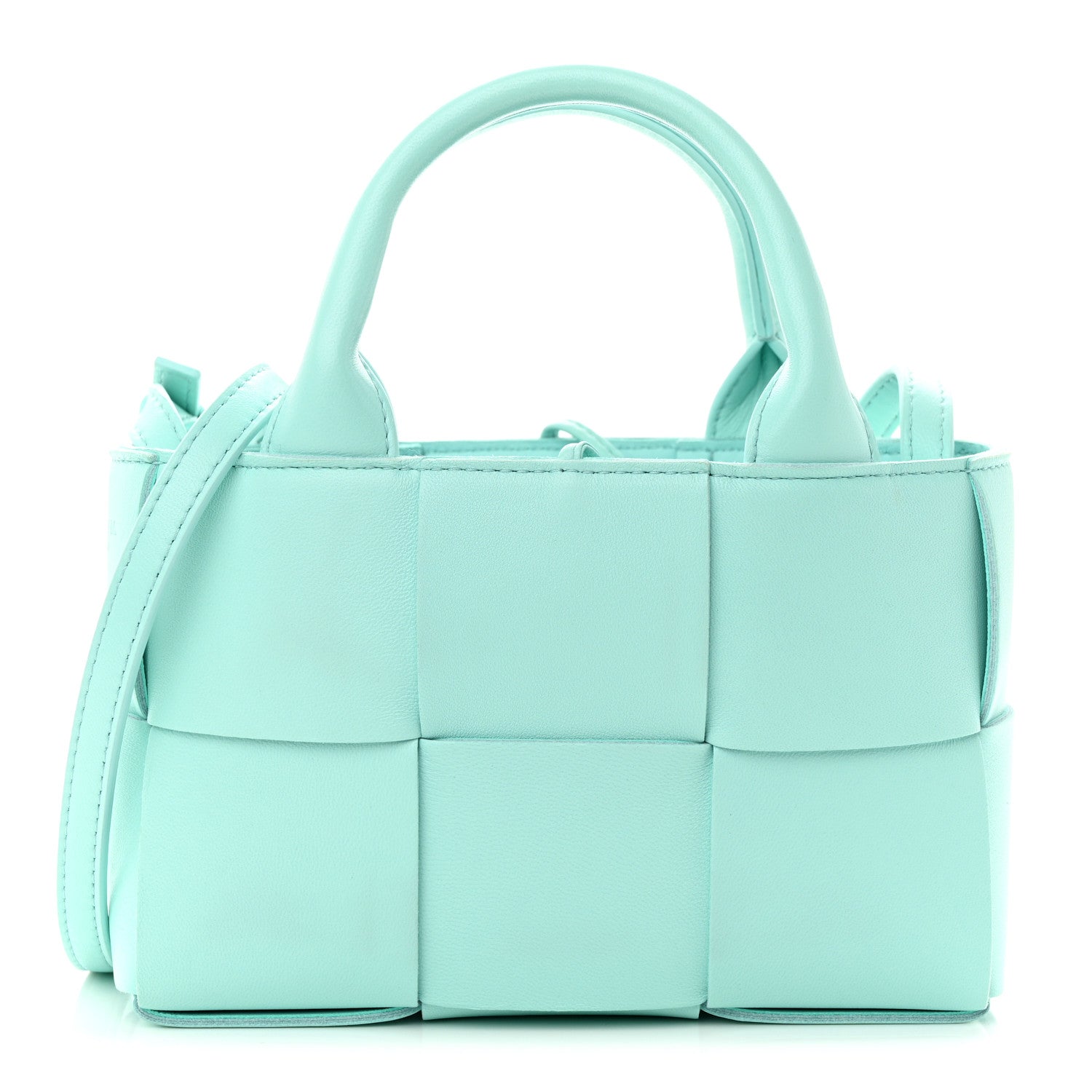 Bottega Veneta Lambskin Maxi Intreccio Candy Arco Tote Celadon 1 of 10