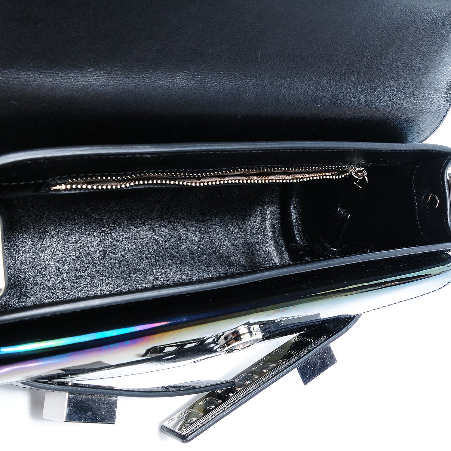 Proenza Schouler PS11 Mini Classic Shoulder Bag Holographic Oil Slick 7 of 12