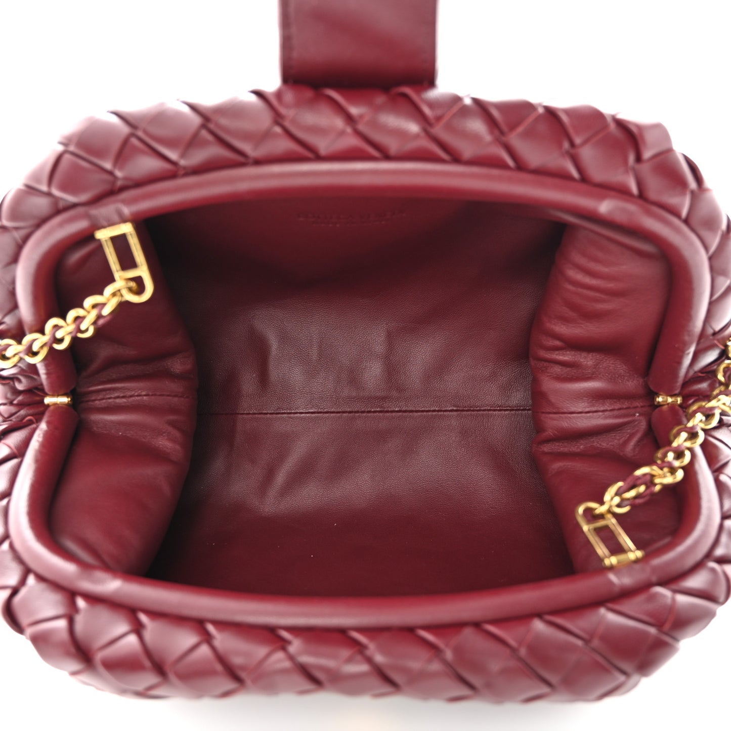 Nappa Intrecciato Teen The Lauren 1980 Clutch With Chain Barolo