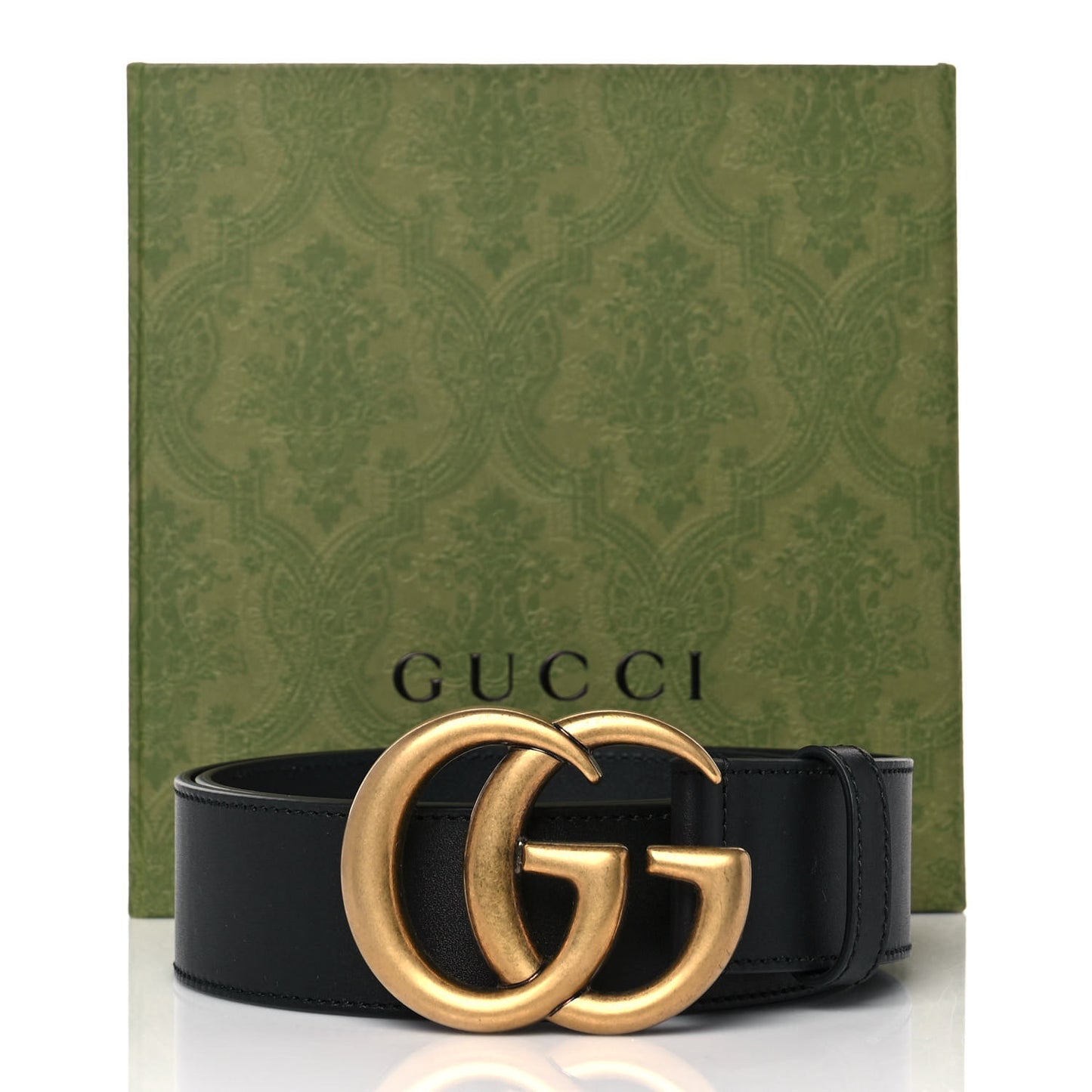 Calfskin Double G 40mm Belt 85 34 Black