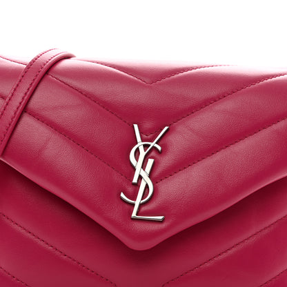 Saint Laurent Calfskin Y Quilted Monogram Toy Loulou Crossbody Bag Freesia 5 of 11