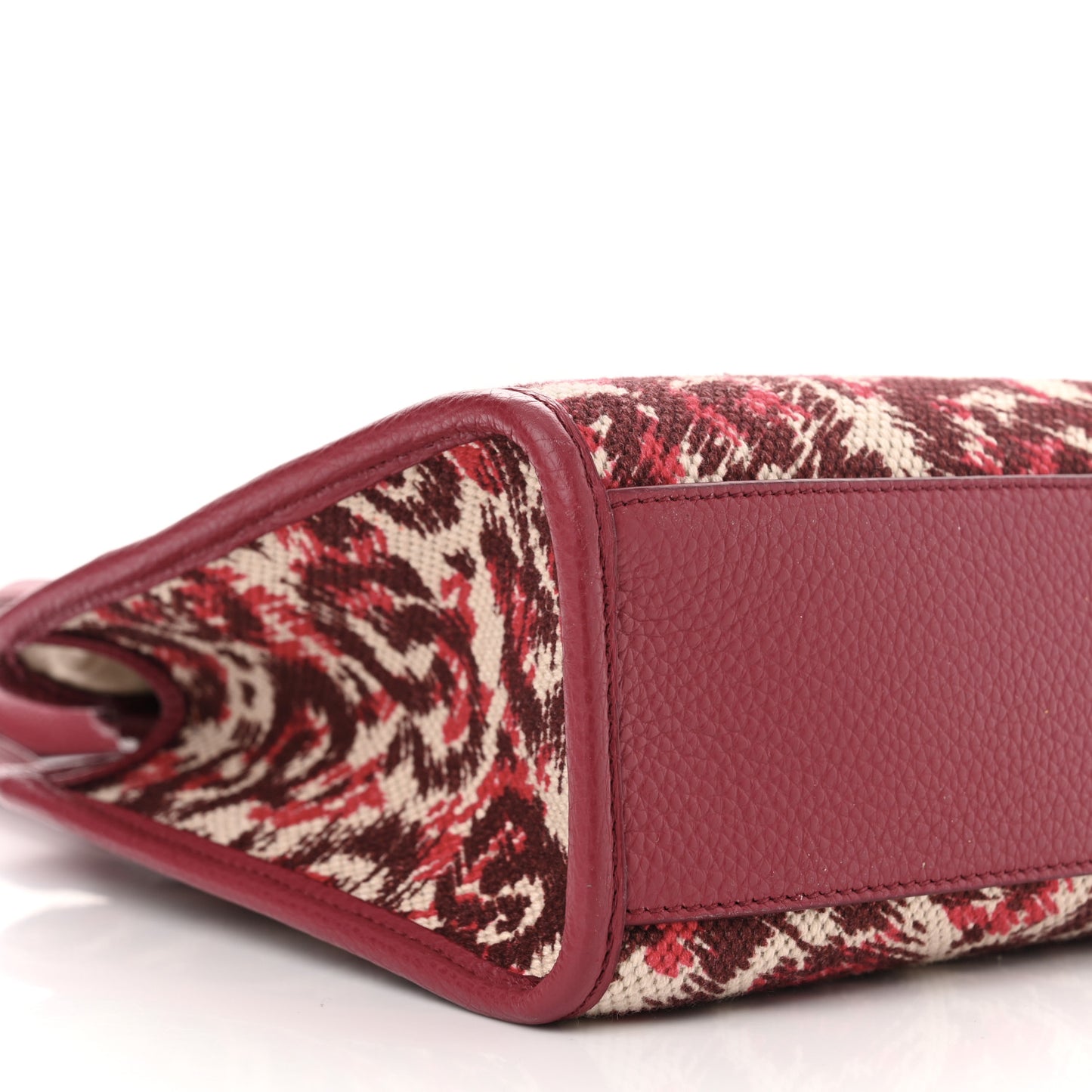 Canvas Calfskin Gancini Mini Top Handle Crossbody Bag Red