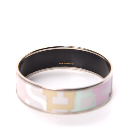 Hermes Enamel Printed Wide Capitales Bracelet 65 5 of 5