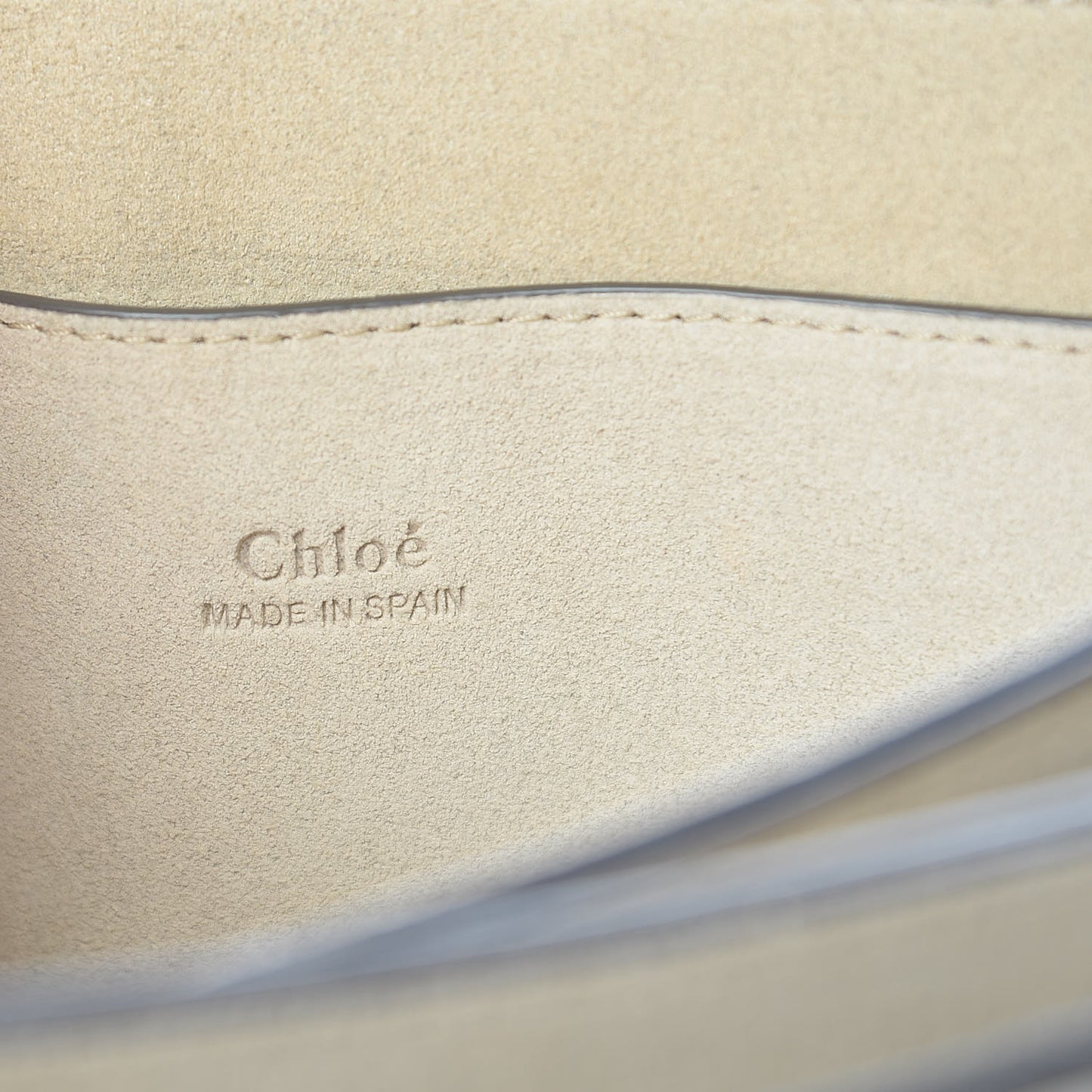 Suede Calfskin Small Faye Shoulder Bag Motty Grey