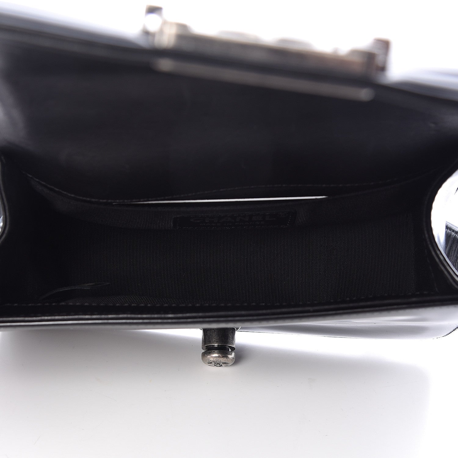 Chanel Glazed Calfskin Small Boy Flap Black 5 of 13