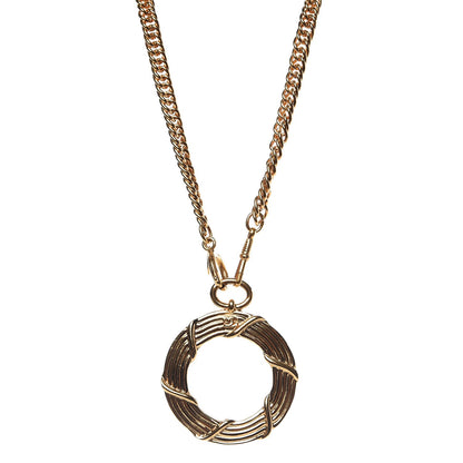 Chanel Loupe Magnifying Glass Necklace Gold 1 of 4