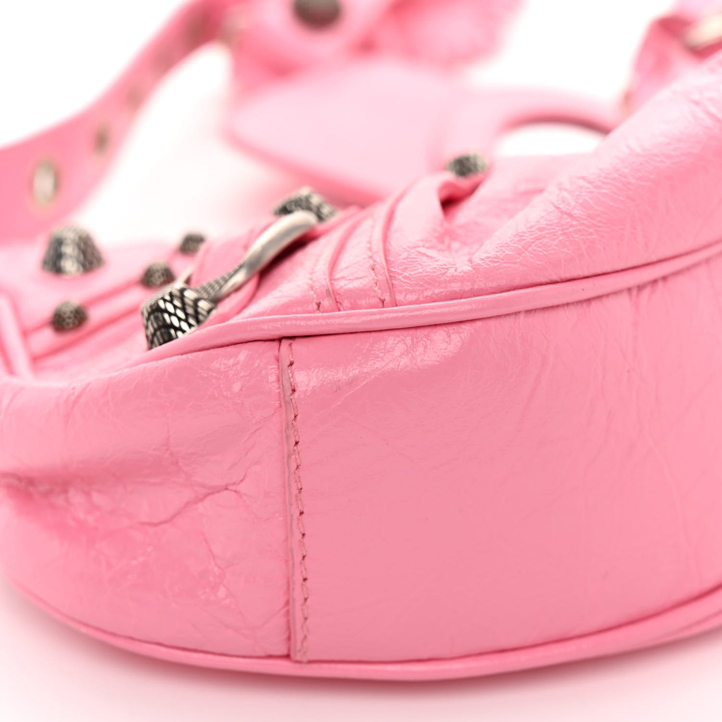 Agneau Arena Le Cagole Shoulder Bag XS Candy Pink