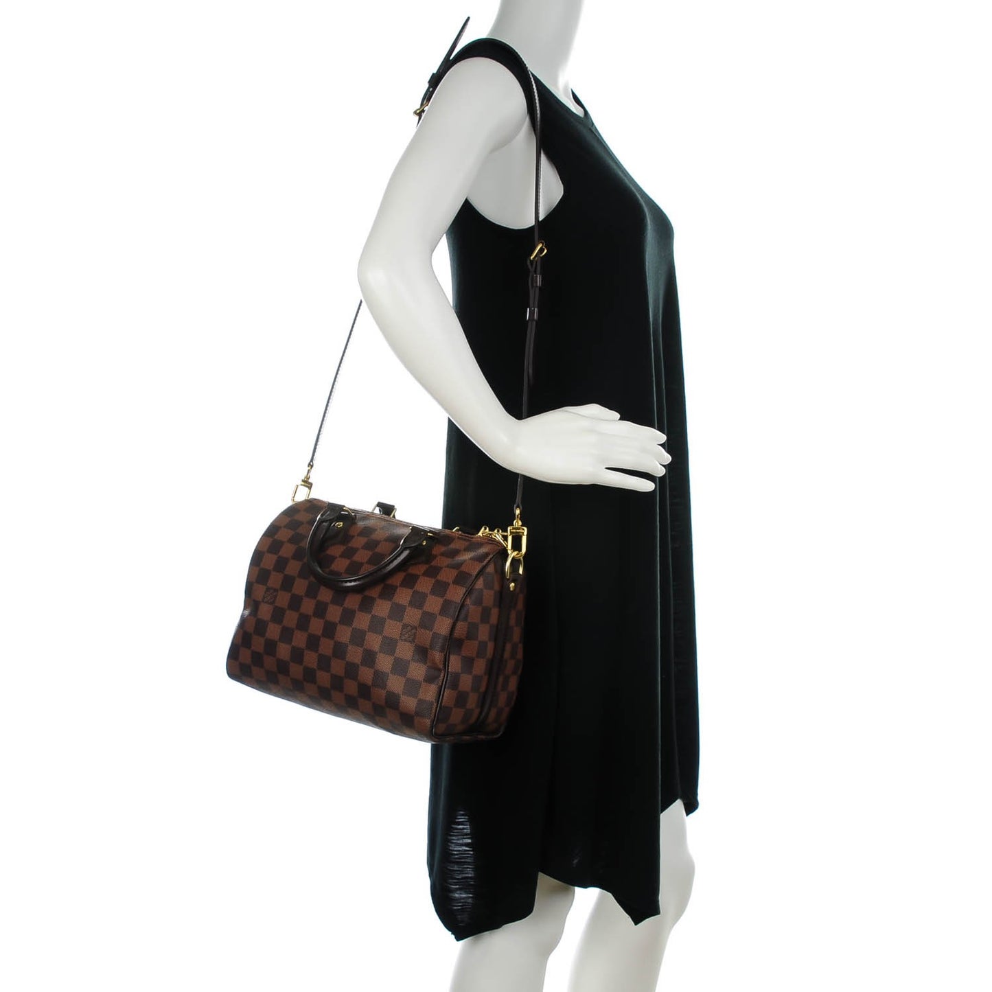 Damier Ebene Speedy Bandouliere 25