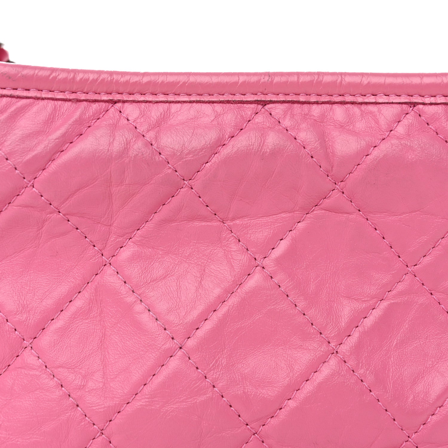 Chanel Aged Calfskin Quilted Small Gabrielle Hobo Rose 12 of 15