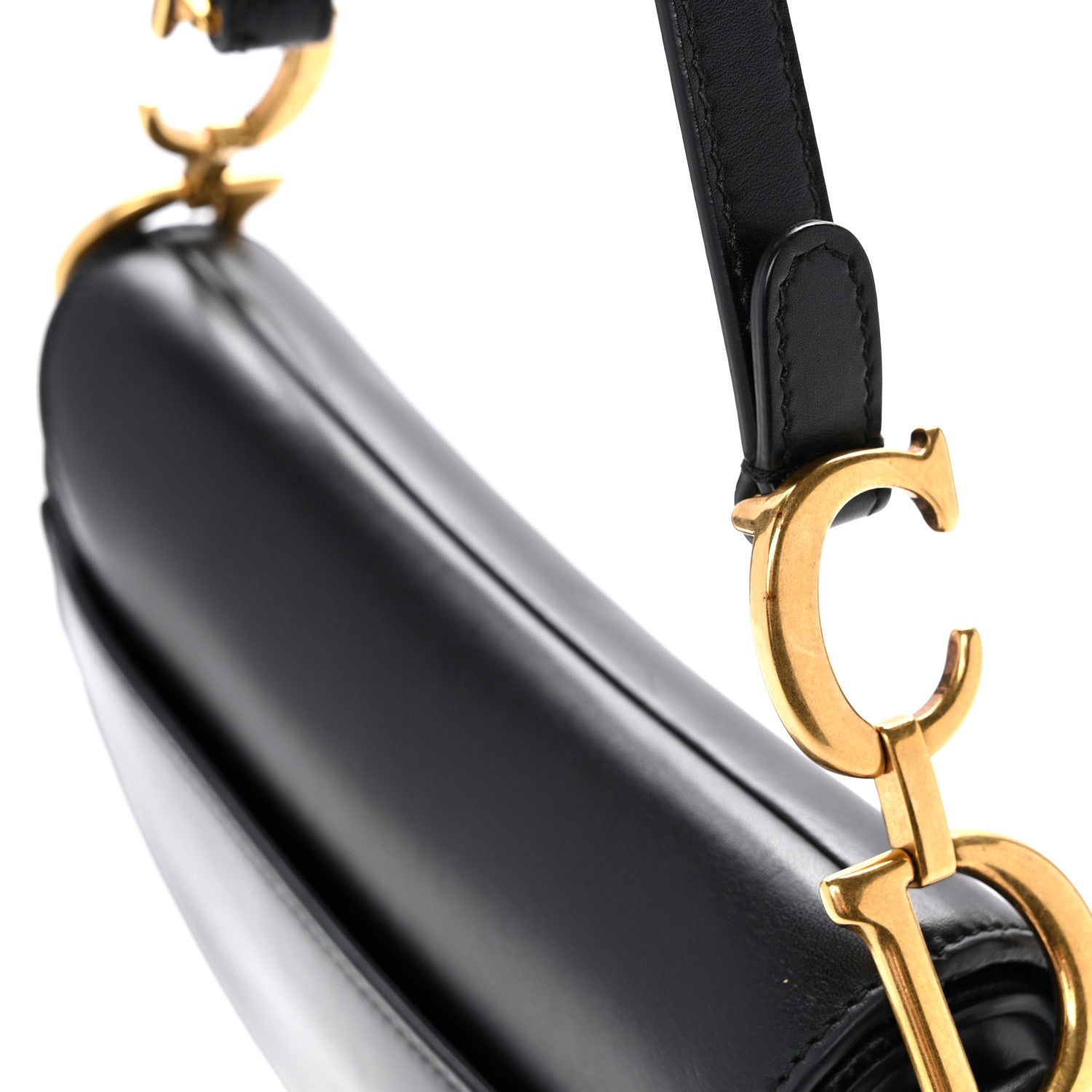 Christian Dior Calfskin Mini Saddle Bag Black 12 of 13