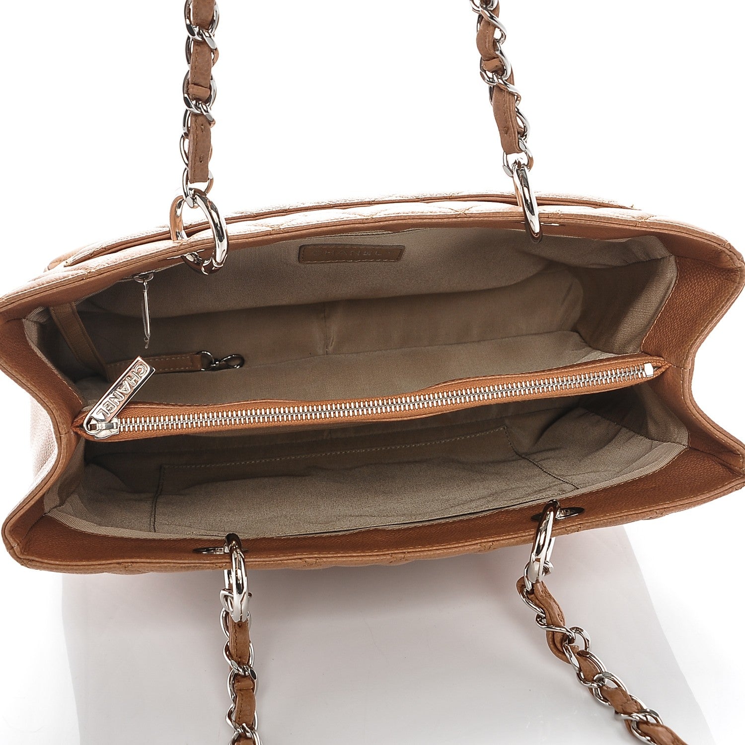 Chanel Caviar Grand Shopping Tote GST Dark Beige 5 of 8