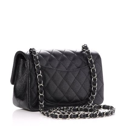 Chanel Iridescent Caviar Quilted Mini Rectangular Flap Black 3 of 7