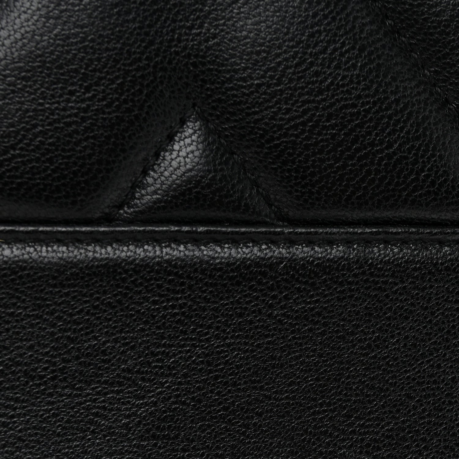 Chanel Sheepskin Chevron Quilted Medium Vintage Mademoiselle Black 11 of 11