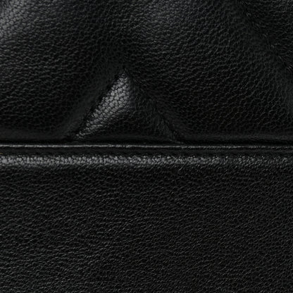 Chanel Sheepskin Chevron Quilted Medium Vintage Mademoiselle Black 11 of 11