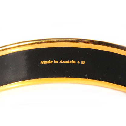 Hermes Enamel Printed Caleche Medium Bracelet 70 Navy Bleu 6 of 6