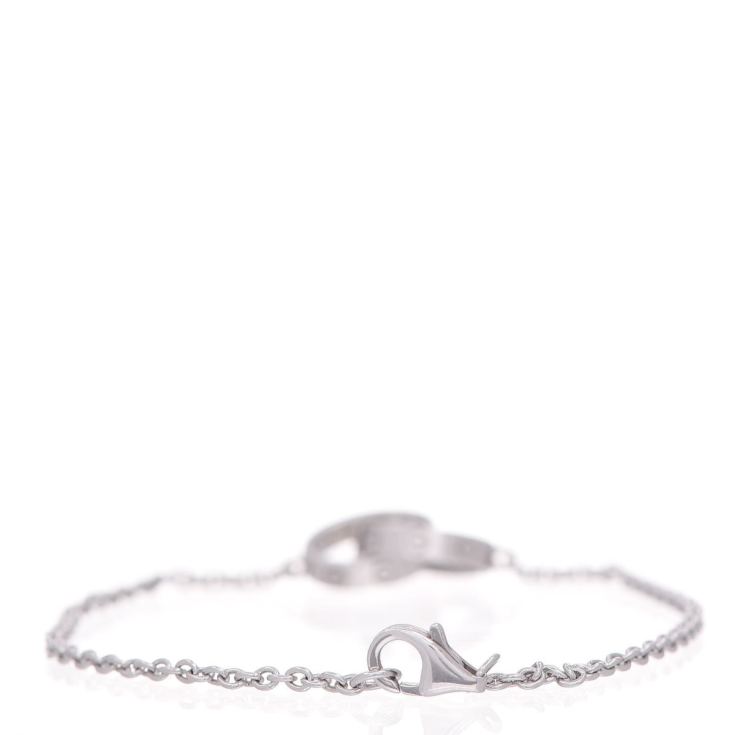 18K White Gold Interlocking LOVE Bracelet