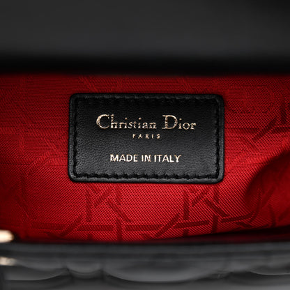 Christian Dior Lambskin Cannage Small My ABCDior Lady Dior Black 6 of 11