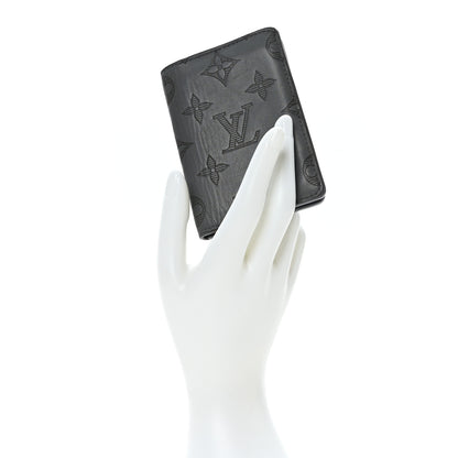 Louis Vuitton Calfskin Monogram Shadow Pocket Organizer Anthracite Gray 2 of 7