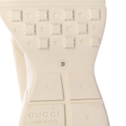 Gucci Calfskin GG Apple Womens Rhyton Sneakers 39 Ivory 6 of 9