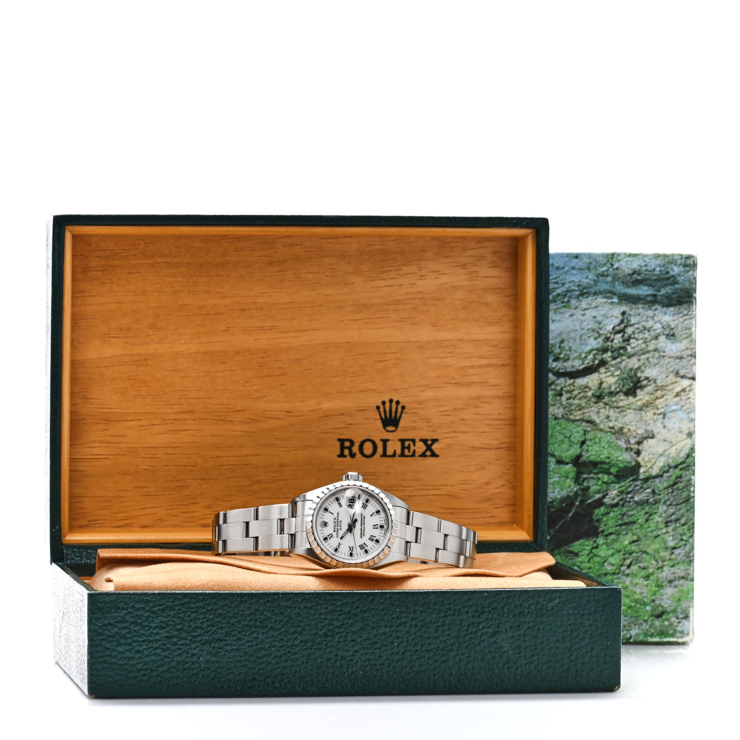 Rolex Stainless Steel 26mm Oyster Perpetual Date Watch White Roman 69240 5 of 5