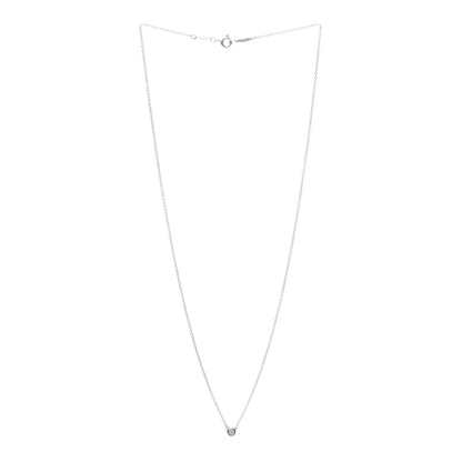 Tiffany Sterling Silver Diamond .05ct Elsa Peretti Diamonds by the Yard Pendant Necklace 3 of 6