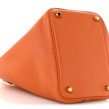 Hermes Taurillon Clemence Picotin Lock 18 PM Orange 9 of 11
