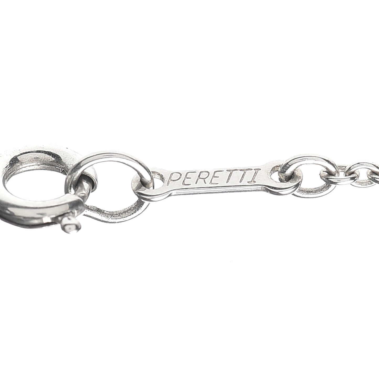 Sterling Silver 27mm Elsa Peretti Open Heart Pendant Necklace