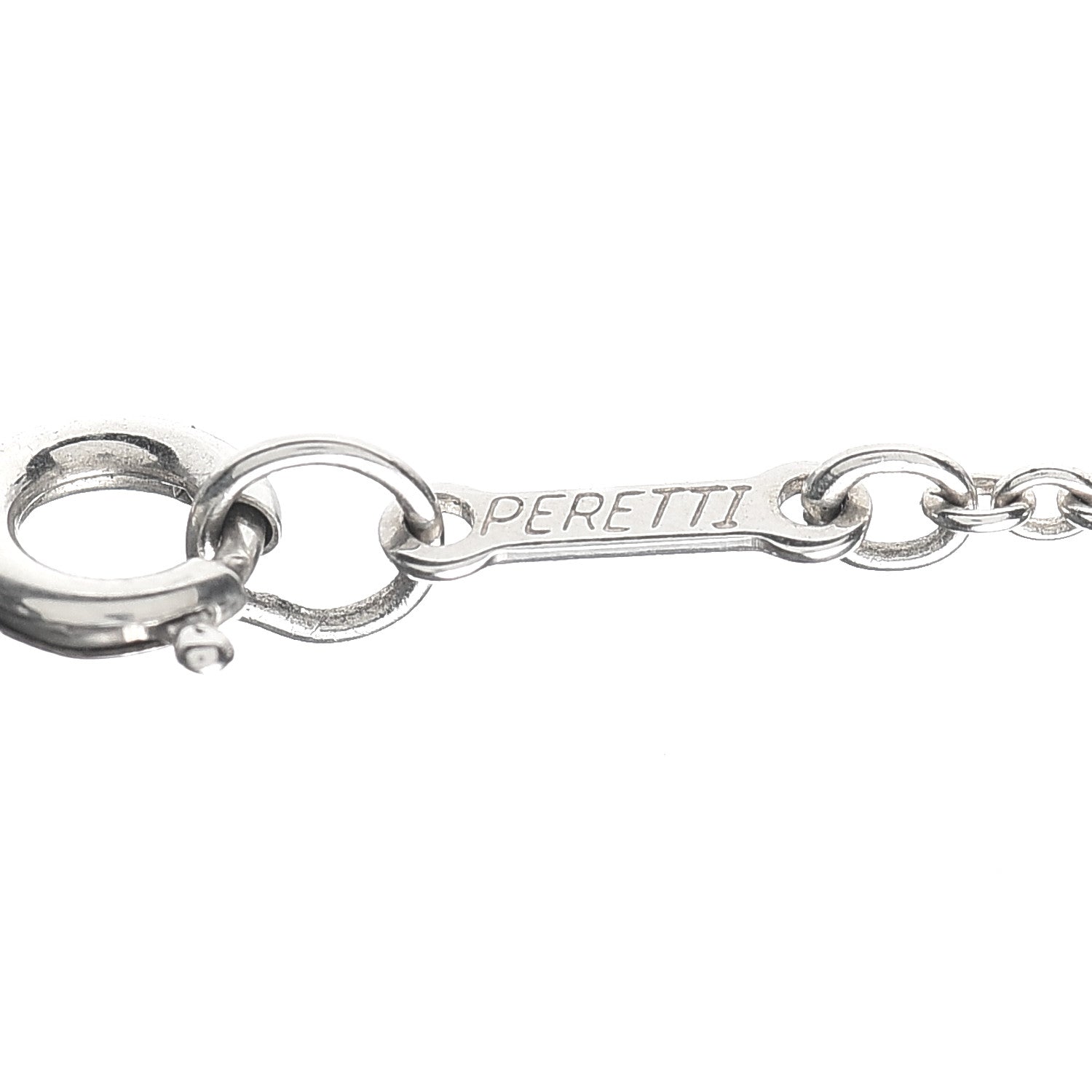 Tiffany Sterling Silver 27mm Elsa Peretti Open Heart Pendant Necklace 4 of 5